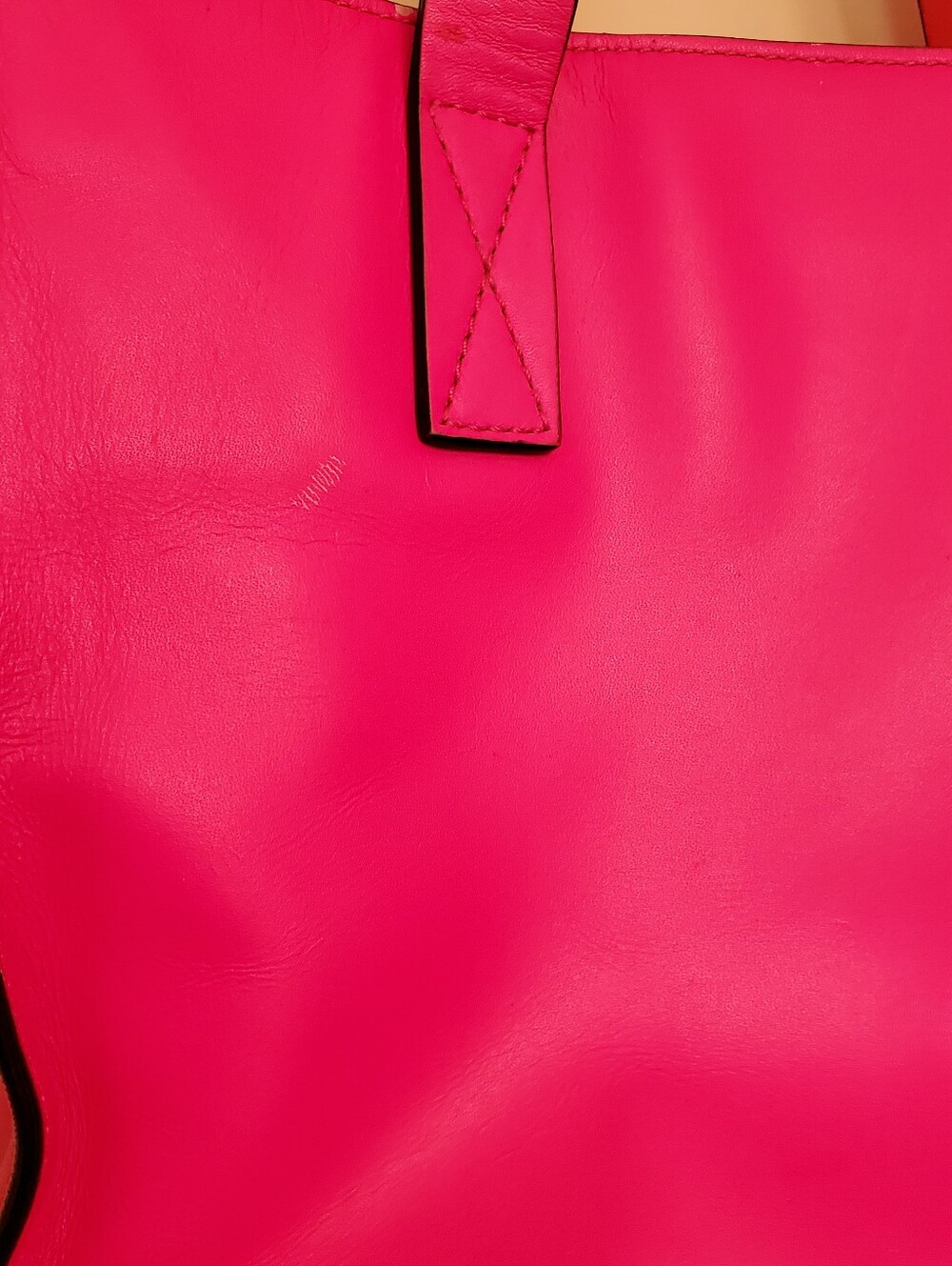 KATE SPADE BRIGHTSPOT GRAYCE LEATHER TOTE BAG PINK ORANGE - Picture 5 of 9